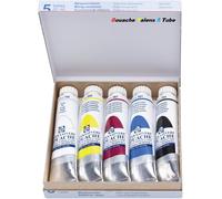 Chenquansarl-Royal Boîte De Peinture Gouache Extra-Fines Artists, 5 Tubes De 20ml Couleurs Primaires