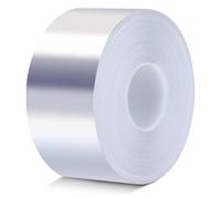 Chenquansarl-Ruban Adhésif Aluminium - Ruban Adhésif Résistant À La Chaleur Pour Les Températures Élevées Et Basses, Étanche À L'eau, Robuste, Idéal Pour Les Réparations Durables (50 Mm X 50 M).