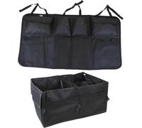 Chenquansarl-Rya Organ Ur De Coffre De Voiture Et Sac Pour Coffre De Voiture Avec 8 Poches Pour Coffre Adapté Aux Suv.Mvp Avec Sangle Réglable Et 3 Rubans De Fixation / Sac De Coffre Multifonctionnel