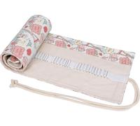 Chenquansarl-Sac A Crayon De Toile 72 Trous Pochette Pour Crayons Trousse De Crayons De Couleurs Sac Multi-U S Rouleau Étui À Crayons Pour Artiste Écolier (Style De Tour De Fer)