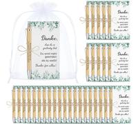 Chenquansarl-Sets Cadeaux De Remerciement Pour Collègues Stylos À Bille En Bois Stylos Inspirants Danke Für Alles Avec Cartes De Remerciement Cadeaux D'adieu De Noël Pour Employés Enseignants(Manchma
