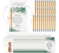 Chenquansarl-Sets Stylo Personnalisé Avec Carte Et Pochette En Organza Cadeaux Remerciements Pour Collègues Stylo Porte Bonheur Cadeau Invites Mariage Cadeaux Dadieu Anniversaire Employés Enseignants