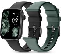 Chenquansarl-Smartee Duo 2 ¿ Smartwatch Montre Intelligente Avec Bracelet Interchangeable, Écran Amoled 1,78¿, Grande Batterie 7 Jours, +100 Sports, Ip68, Appels Bluetooth, Android Et Ios ¿ Couleur N