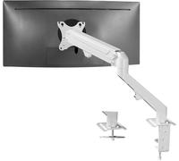ChenQuanSarl-Stand-V101Ow Support De Bureau Articulé Avec Bras À Ressort Pneumatique De 43,2 À 68,6 Cm Convient À 1 Écran De Moniteur Avec Vesa 100 X 100, Blanc
