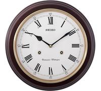 ChenQuanSarl-Station Clock Qxh202B Rrp Sonnerie Westminster, Interrupteur On/Off, Encadrement Bois D'Aulne 31.4 X 31.4 X 6.1 Cm