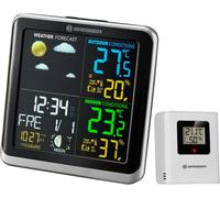 ChenQuanSarl-Station Météo Climatemp Avec Ecran Lcd Argent Et Noir