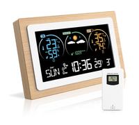 ChenQuanSarl-Station Meteo Interieur Exterieur Sans Fil, Station Météo Sans Fil, Station Meteo Sans Fil Avec Capteur Etérieur, Thermomètre Hygromètre Numérique Intérieur Et Extérieur