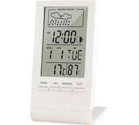 ChenQuanSarl-Station Météorologique Numérique Intérieur/Extérieur Avec Horloge Radio-Pilotée, Affichage Des Tendances Et Date/Jour De La Semaine ¿ Thermomètre Connecté Pour Maison Et Bureau