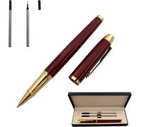 Chenquansarl-Stylo À Bille En Métal Signature De Bureau - Stylo À Bille À Encre Noire - Joli Cadeau Pour La Famille, Camarade De Classe Et Collègue - Recharges Remplaçables De 0,5 Mm - Boîte Cadeau (