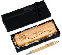 Chenquansarl-Stylo À Bille Et Boîte En Bois Avec Gravure Dans Une Boîte Cadeau, Cadeau Inspirant Durable Pour Collègues, Amis, Famille (Vous Pouvez Le Faire)