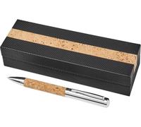 Chenquansarl-Stylo-Bille En Métal Élégant Avec Tige En Liège, Laiton Chromé Brillant, Stylo À Bille Élégant Dans Un Étui Cadeau