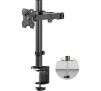 ChenQuanSarl-Support Ecran Pc Pour 13-34 Pouces, Bras Ecran Pc Poids De 8 Kg, Support Moniteur Bureau Hauteur Réglable, Vesa 75X75 & 100X100, Pied Écran Pc Rotatif, Inclinable, Pivotant Noir D121E-B