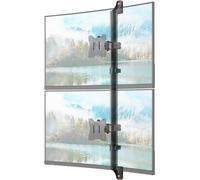 ChenQuanSarl-Support Mural Pour Moniteurs De 17"" - 32"" Jusqu'À 9Kg, Support Mural Double Moniteur Entièrement Réglable, Vesa75/100Mm, Noir