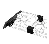 ChenQuanSarl-Support Pci Pour Montage D'Un/Deux Ventilateurs De 120 Mm Support Pour Double Ventilateur Support Pour Gpu Rack De Montage Pour Ventilateur De Boîtier De 120 Mm Fer Noir Ak-Mx3