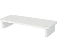 ChenQuanSarl-Support Pour Moniteur Pc/Ordinateur Portable, Ergonomique, Rehausseur Pour Écrans Jusqu'À 24"" / 20 Kg, Rangement Pour Clavier 470 Mm, Gamme Ergo, Blanc, 64340001