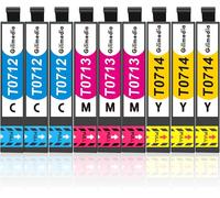 ChenQuanSarl-T0715 Multipack Cartouche D'Encre Pour T0711 T0712 T0713 T0714 Pour Stylus Sx400 Sx415 Sx510W Sx205 Sx200 Sx515W Dx4400 Sx100 Sx218 Dx9400F Bx600Fw Sx610Fw Dx8400