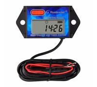 ChenQuanSarl-Tachymètre De Compteur Horaire Auto-Alimenté , Piste D'Heures Et De Régime, Batterie Remplaçable, Arrêt De L'Utilisateur Pour Le Moteur Hors-Bord Du Générateur De Tondeuse À Gazon (Rl-Hm