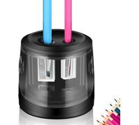 Chenquansarl-Taille-Crayon Électrique Avec Alimentation Secteur Usb Et Batterie,2 Trous Très Résistant,Électronique De Bureau,Taille-Crayon Automatique Avec Récipient Pour Enfants,Artistes,Classe Et