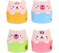 Chenquansarl-Taille-Crayon En Plastique Créatif Pour Chats Et Ours Fournitures Scolaires Pour Enfants