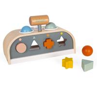 ChenQuanSarl-Tap Tap Sweet Cocoon - Jouet En Bois 3 En 1, Tap Tap, Encastrement Et Boîte À Formes - Jeu D'Éveil Certifié Fsc - Dès 1 An, J04409