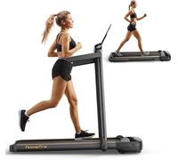 Chenquansarl-Tapis De Course, 2,5 Tapis De Marche Pliable, Jusqu'à 14 Km/H Tapis Roulant Avec Grand Écran Led, Pliable Compact, Walking Pad Sans Installation Pour La Salle De Marcher Sportive À Domic