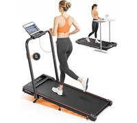 Chenquansarl-Tapis De Course, Inclinaison De 9%, 12km/H,Électrique Pliable 4en1,Compact Et Portable,2.5 , Peut Être Placé Sous Le Canapé,Télécommande,App,Double Écran Led, Adapté Au Bureau À Domicile