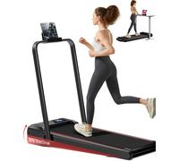 Chenquansarl-Tapis De Course Pliable Inclinable 12km/H, Tapis De Marche Pliable Inclinable 3 En 1 Avec Moteur Silencieux Amélioré De 3.0 , Charge 136kg