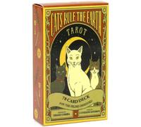 Chenquansarl-Tarot Les Chats Dominent La Terre, Deck De 78 Cartes Pour Amoureux Des Félins, Jeu De Divination
