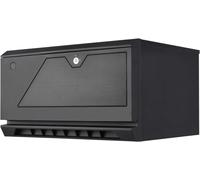 ChenQuanSarl-Technology Sst-Cs381 V 1.1-Boîtier Pour Ordinateur De Stockage Case Storage Atx Midi, Noir À L'Intérieur, Prend En Charge 8 Baies De Disque Dur 3,5"" Ou 2,5"", Porte Verrouillable, Noir