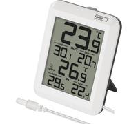 ChenQuanSarl-Thermomètre Numérique D'Extérieur/Intérieur Avec Capteur De Câble De 0,9 M Et Fonction Mémoire 24 H, °C/°F, Fonctionne Avec Piles