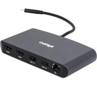 ChenQuanSarl-Thunderbolt 3 Mini Dock (Hdmi 2.0) - Portable Alimenté Par Bus, 40 Gb/S, Double 4K @ 60 Hz, Usb 3.0 & 2.0, Gbe Lan. Compatible Thunderbolt 3 Mac Et Pc (Dual Hdmi 2.0)