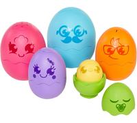 ChenQuanSarl-Tomy Piou Piou Gigognes - Famille De 5 ?ufs Gigognes Pour Tout-Petits Avec Poussin Qui Fait Piou Piou - Jouets Sensoriels Pour Bain Et Bac À Sable ¿ Trieur De Formes Bébés De 6¿À 36¿Mois