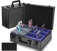 Chenquansarl-Top Loaders Boîte De Rangement ¿ Peut Contenir Jusqu'à 600 Chargeurs Supérieurs Ou 130 + 35 Pt One Touch, Étui De Rangement Pour Cartes De Sport