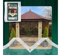 ChenQuanSarl-Tradersuppliesoutlet Storefront Verre Pvc Transparent Bâche De Protection Pour Marché Stalles, Maison, Jardin, Diy, Poulet Runs Et Lapin Clapiers - 6Ft X 4Ft (1.8M X 1.2M)