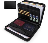 Chenquansarl-Trieur A4, 12 Compartiments, Imperméable Et Ignifuge, Avec Fermeture Éclair, Système De Classeur Portable A4, Pour La Maison Et Le Bureau, Pour Documents Et Fichiers