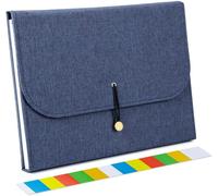 Chenquansarl-Trieur Documents Porte Documents Extensible En Oxford À 13 Poches Format Lettre A4 Format En Accordéon Document (Bleu)