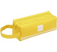 Chenquansarl-Trousse Scolaire, Trousse À Crayons Grande Capacité, Étui À Crayons Portable Double Couche, Étui À Crayons Pour Garçons, Filles, Enfants, École, Sac De Papeterie Multi-Fonctions Pour Sty