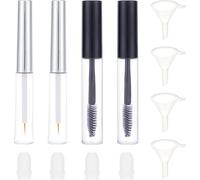 Chenquansarl-Tube De Mascara Vide De 10 Ml Et Flacon Contenant De La Crème Pour Cils Tubes D'eyeliner Vides Transparents De 7 Ml Avec Applicateur De Sérum Bouteilles Pour Cils
