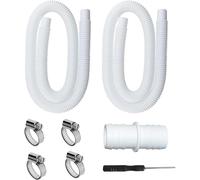 ChenQuanSarl-Tuyau Piscine 32Mm 150Cm/59In Tuyau De Rechange Pour Piscine Pour Intex 330, 530 Et 1000 Gph Livré Avec Clips De Sécurité Et Adaptateur De Tuyau