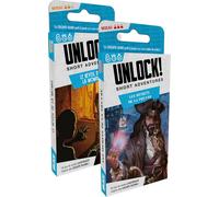 Chenquansarl-Unlock! Short Adventures - Le Réveil De La Momie + Les Secrets De La Pieuvre - Jeu De Société Dès 10 Ans - Escape Game - Jeu De Cartes Coopératif - 1 À 6 Joueurs - 30 Min- En Français