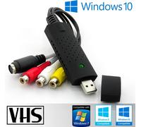 ChenQuanSarl-Usb 2.0 Audio/Video Grabber Nouvelle Version 2023, Compatible Avec Windows 10-11 - Convertit Les Cassettes Vidéo Numériques - Carte De Capture Vidéo Usb