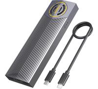 ChenQuanSarl-Usb 3.2 Gen 2 M.2 Nvme Ssd Boîtier Avec Ventilateur De Refroidissement, Pas Besoin D'Outil, Fe2023