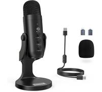 ChenQuanSarl-Usb Microphone À Condensateur, Micro Gaming Pour Pc Phone Ordinateur Portable Et Ps4&5, Avec Muet/Écho/Réduction Du Bruit, Pour Streaming, Enregistrement,Vocal,Podcast,Twitch, Asmr,K66 N