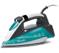 ChenQuanSarl-Vaporella Quick&Slide Qs220, Fer À Vapeur, Sélecteur De Température Rotatif, Affichage Digital, Puissance 2400 W, Réservoir 350 Ml, Débit Vapeur 250 G, Blanc, Bleu Clair Et Gris
