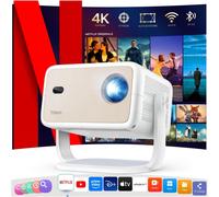 ChenQuanSarl-Vidéoprojecteur 4K [Netflix Certifié] Projecteur Wifi6 Bluetooth Full Hd 1080P, Auto Keystone Projecteur Vidéo, Retroprojecteur Pour Ios/Android/Laptop/Ps5/Hdmi