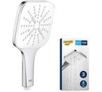 ChenQuanSarl-Vitalio Smartactive 130 Cube Pommeau De Douche 3 Jets, Douchette 130Mm, Economie D'Eau, Facile À Installer Et À Nettoyer, Chromé, 26595000 (Import Allemagne)