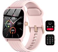 Chenquansarl-W13 Montre Connectée Femme Homme, Montre Appel,Montre Intelligente, Étanchéité,Cardiofréquence, Podomètre, Oxymètre, Sommeil, Pour Android Ios(Rose)