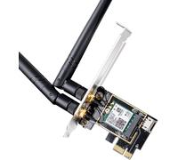 ChenQuanSarl-We3000 Ax3000 Carte Wifi 6 Pcie Pour Pc, 2402Mbps + 574Mbps, Ax200, Ofdma, Bluetooth 5.0/4.2/4.0, Windows 10