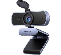 ChenQuanSarl-Webcam 2K 30Fps Caméra Usb Pc Deux Micro M Au Point Fixe Angle Réglable Correction Lumière Plug Play Windows Macos Linux Streaming Youtube Skype Appel Zoom Vidéoconférence (Gris)
