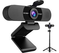 ChenQuanSarl-Webcam Full Hd - C960 Kit Webcam 1080P Avec Cache D'Objectif Et Double Microphone, Caméra De Streaming 90° Avec Correction Automatique De La Lumière, Plug & Play, Webcam Avec Trépied Pou